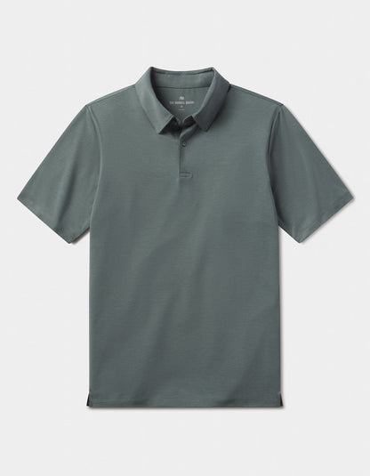 LuxeJersey Polo in Mediterranean Green