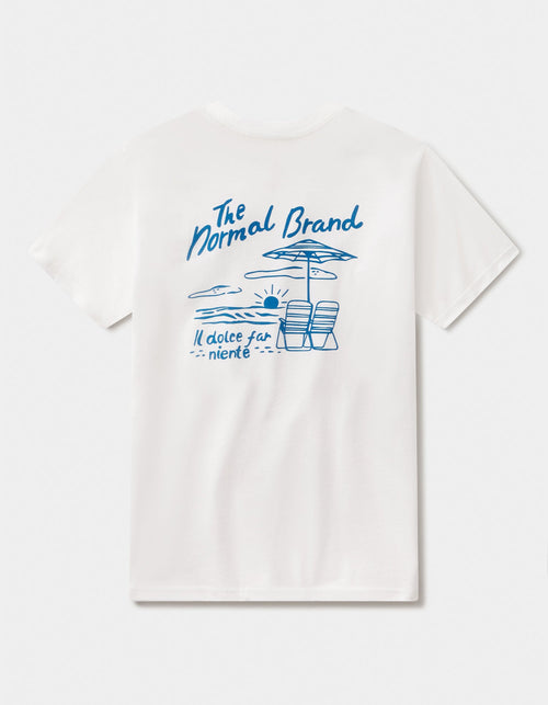 Summer Postcard Tee in White