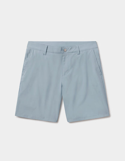 Everyday Hybrid Short in Blue Fog