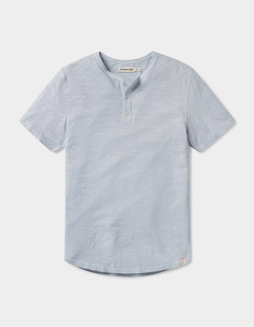 Vintage Slub Henley in Mist