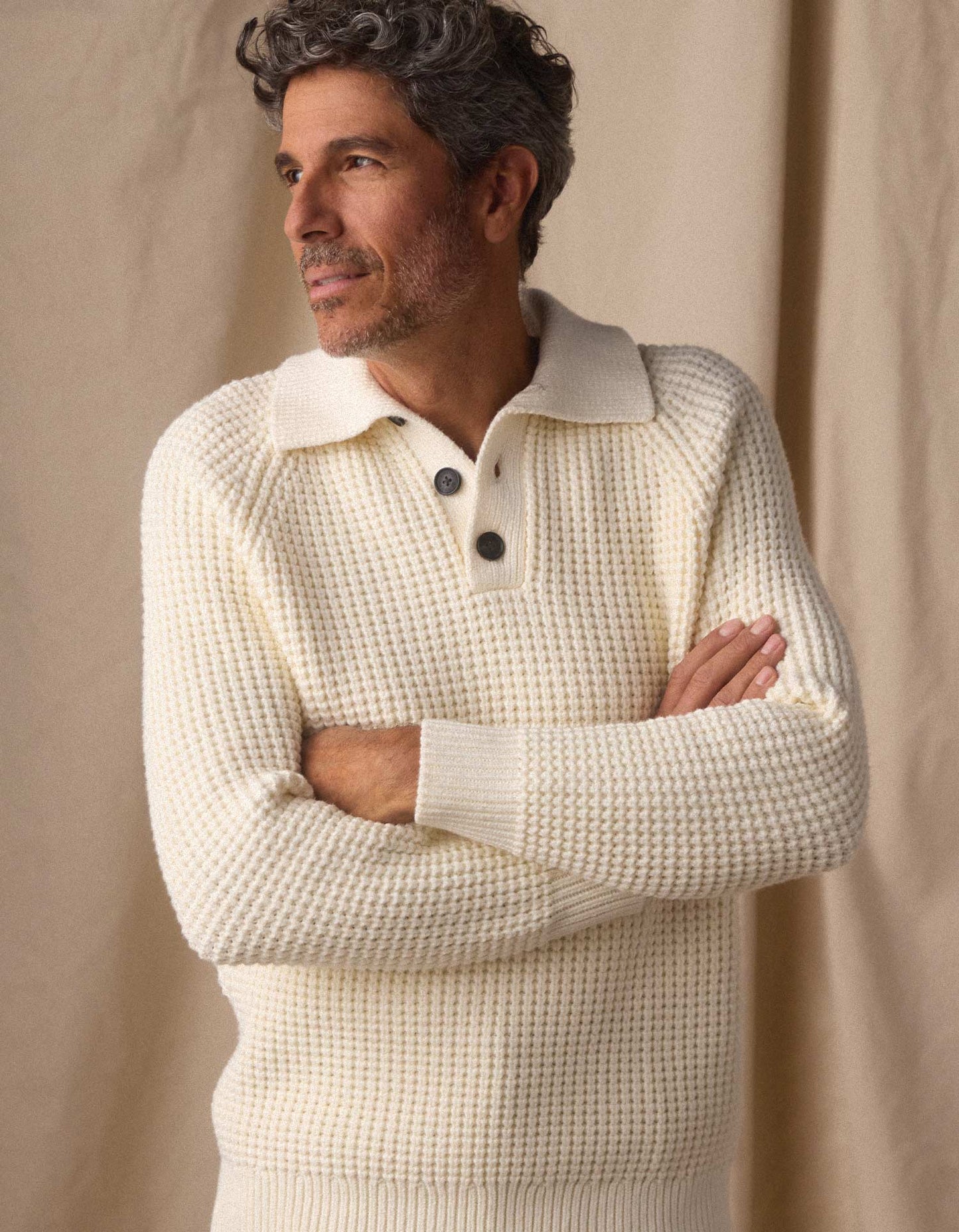 Waffle Sweater Popover