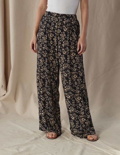 Ezra Crepe Wide Leg Pant