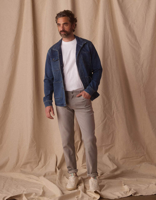 Comfort Terry Pant in Greystone