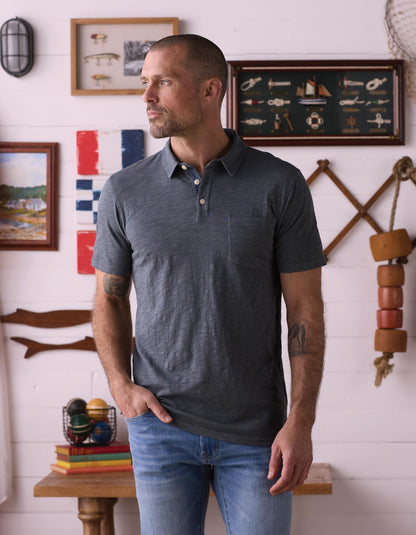 Vintage Slub Pocket Polo