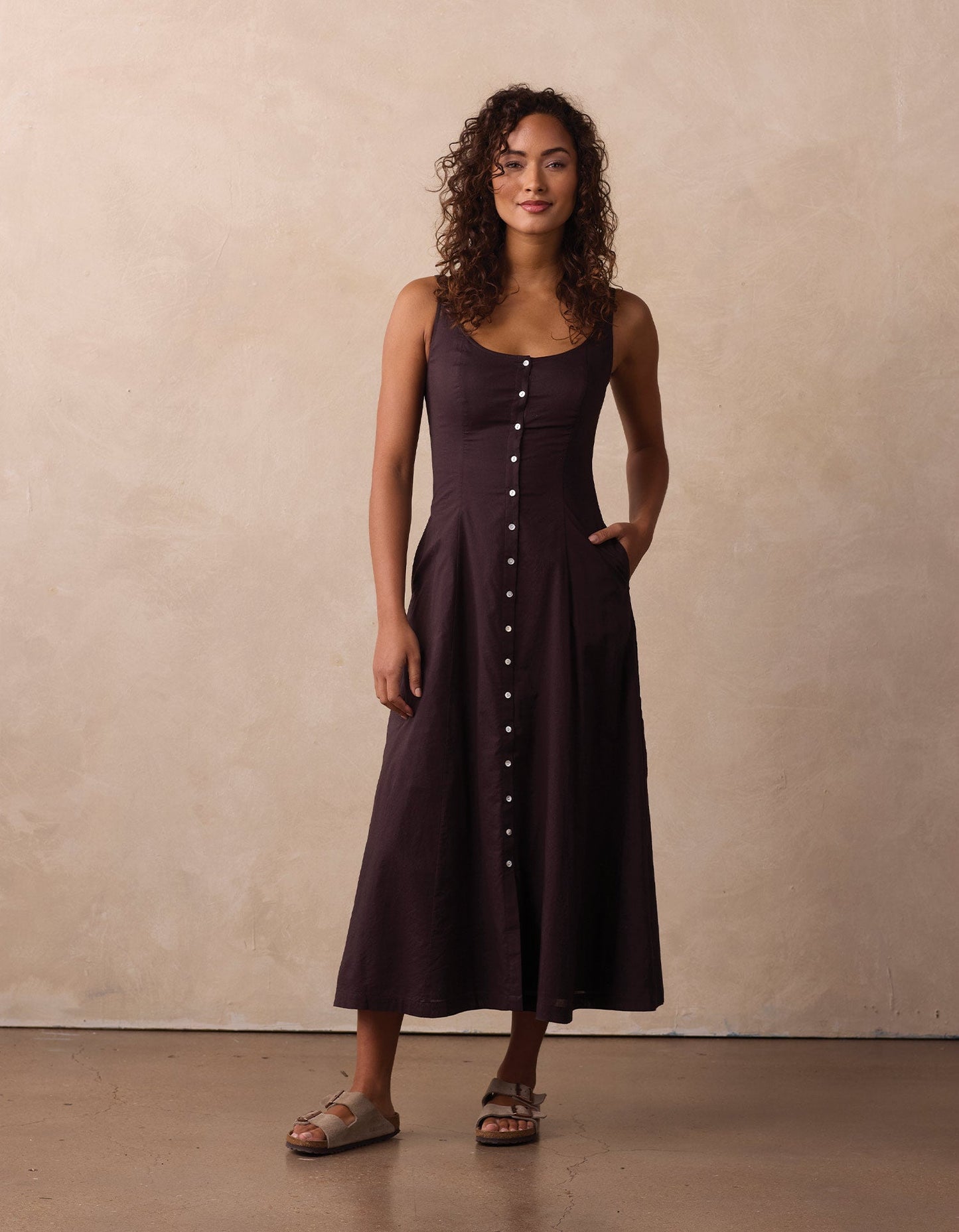 Eleanor Dress in Umber