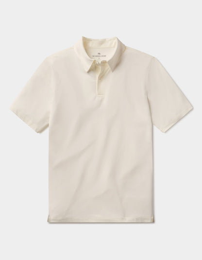 LuxeJersey Polo in Ivory