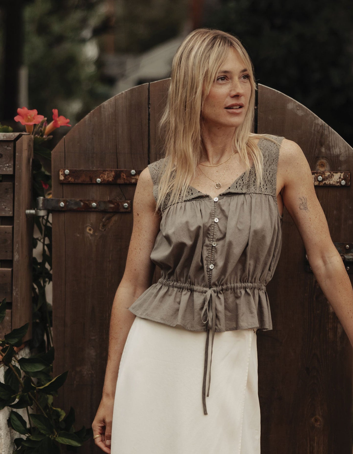 Juliet Tank in Moss