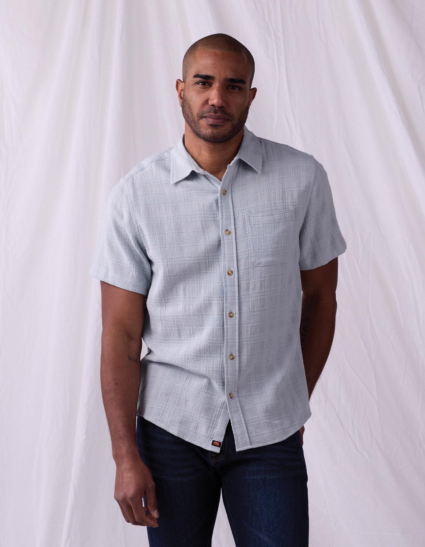 Freshwater Short Sleeve Button Up Shirt