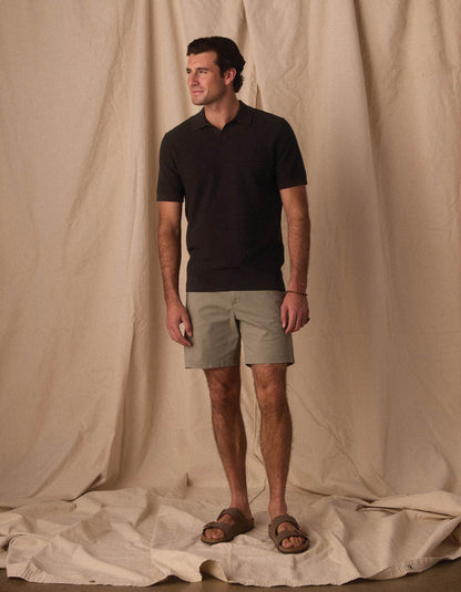 Stretch Chino Short in Moss