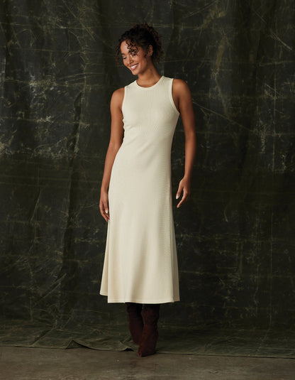 Vintage Thermal Midi Dress