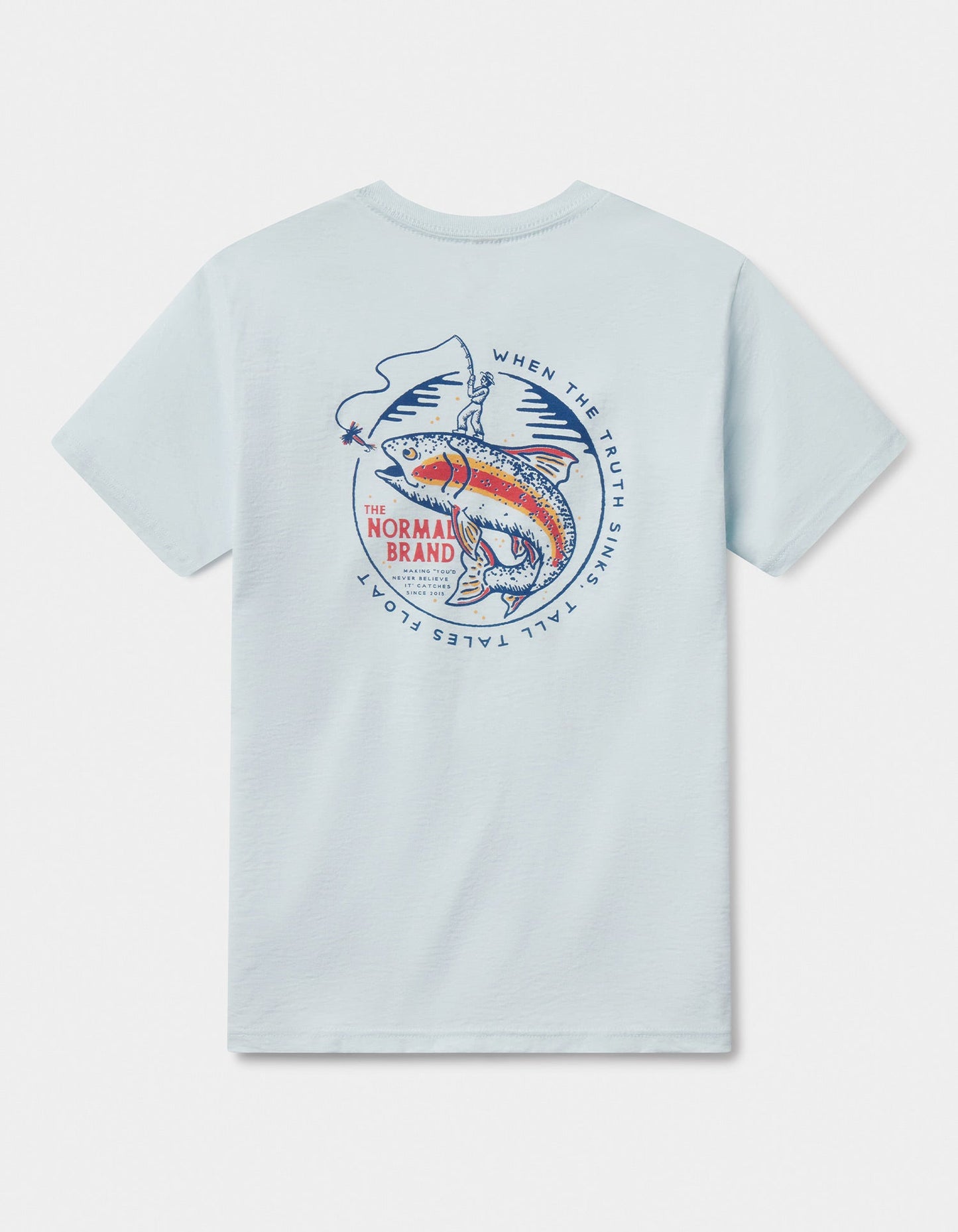 The Catch Tee in Ice Blue