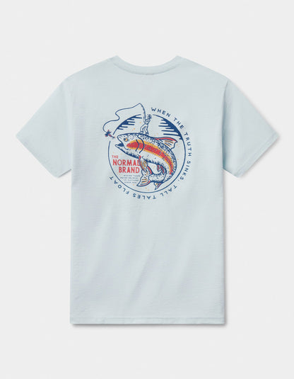 The Catch Tee in Ice Blue