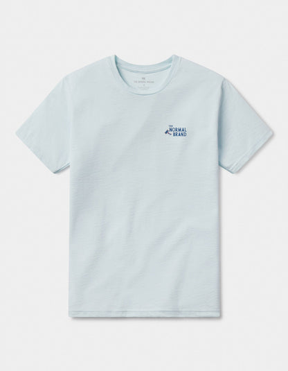 The Catch Tee in Ice Blue