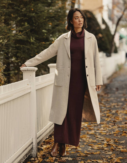 Duster Coat in Oat