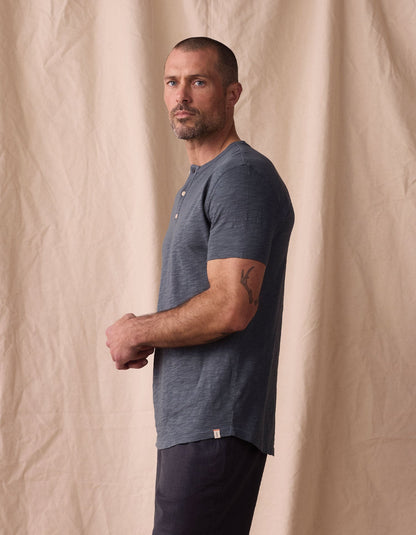 Vintage Slub Henley in Waterloo