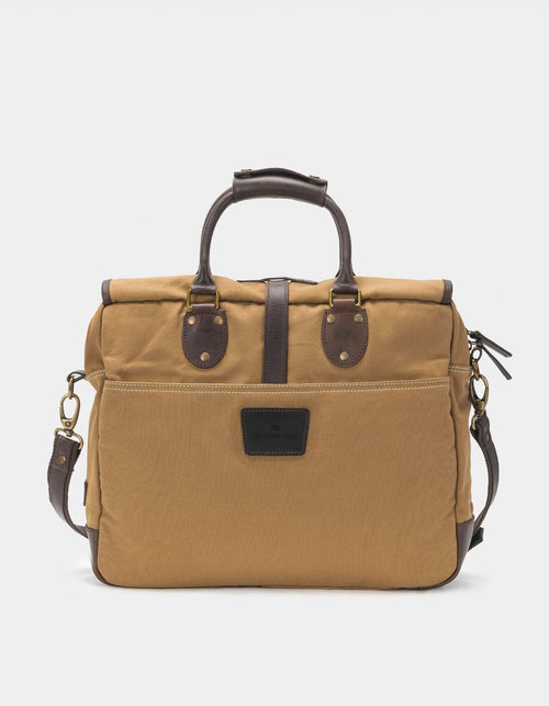 Utility Laptop Bag in Tan