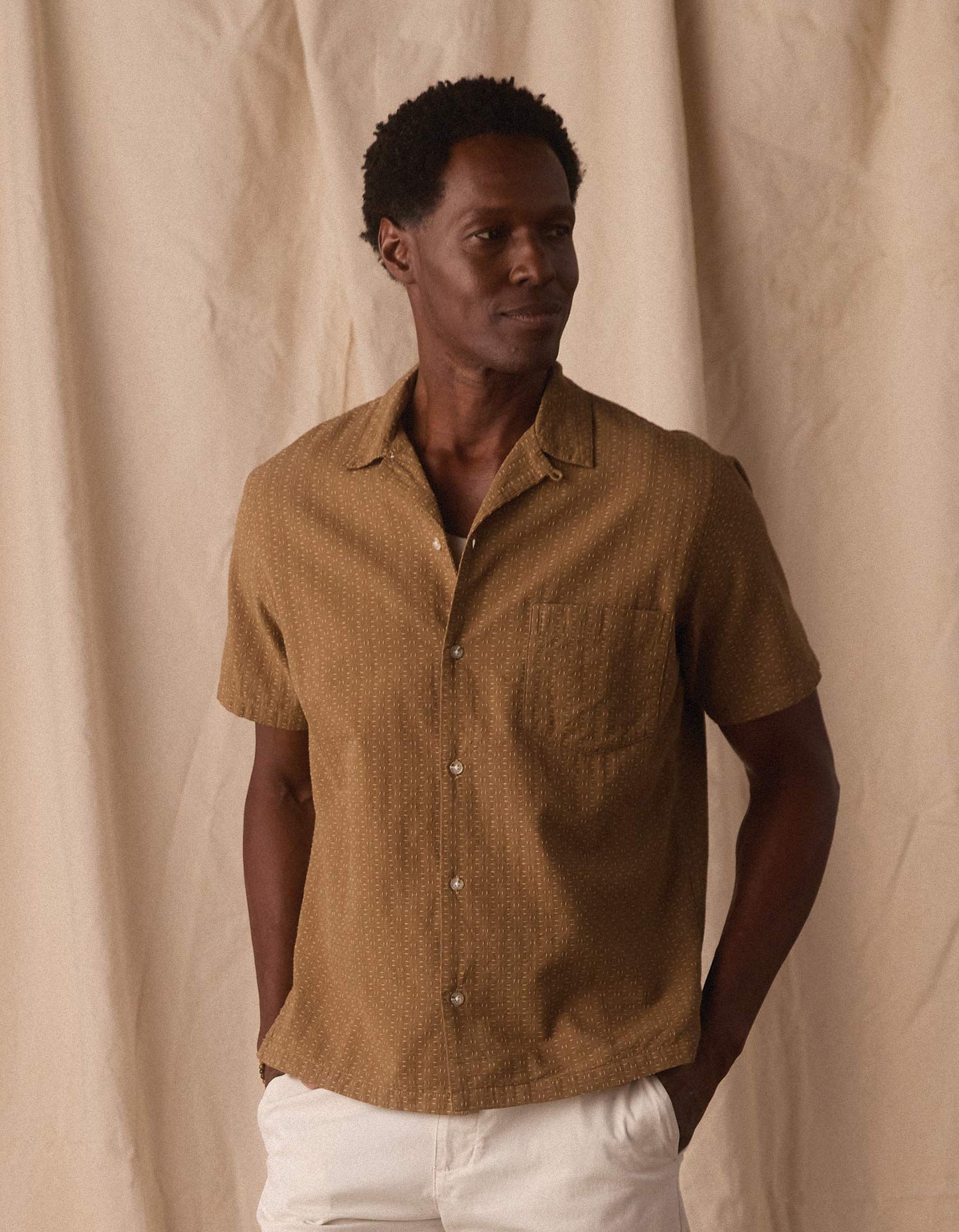 Freshwater Resort Shirt in Dark Khaki