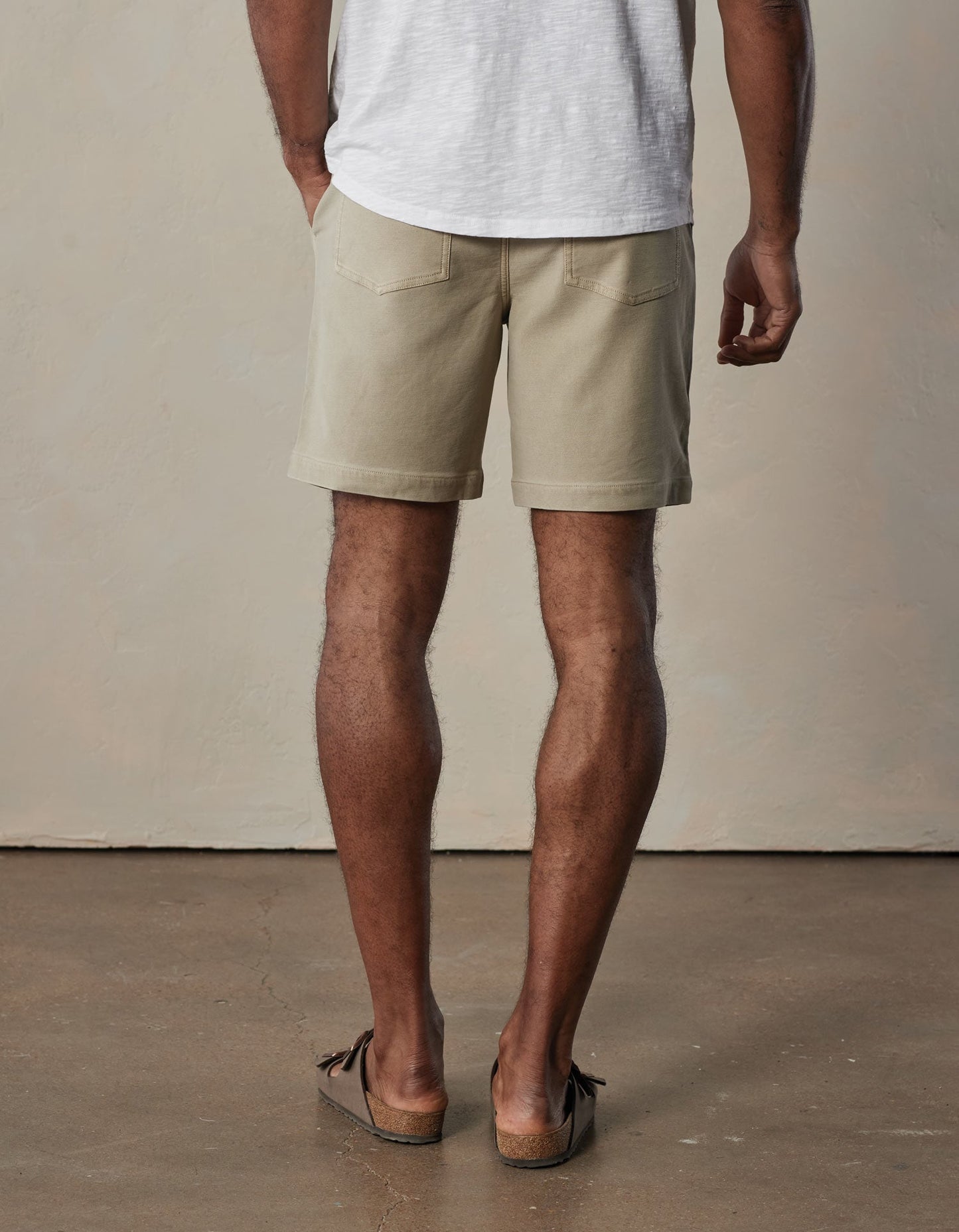 Comfort Terry Utility Short in Sand Dune