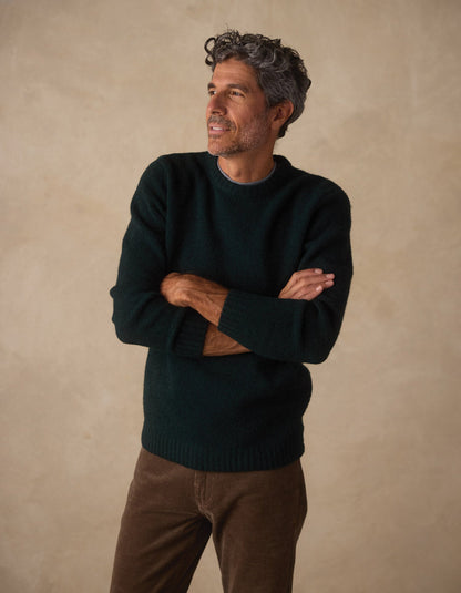 Homebound Crewneck Sweater in Dark Sea
