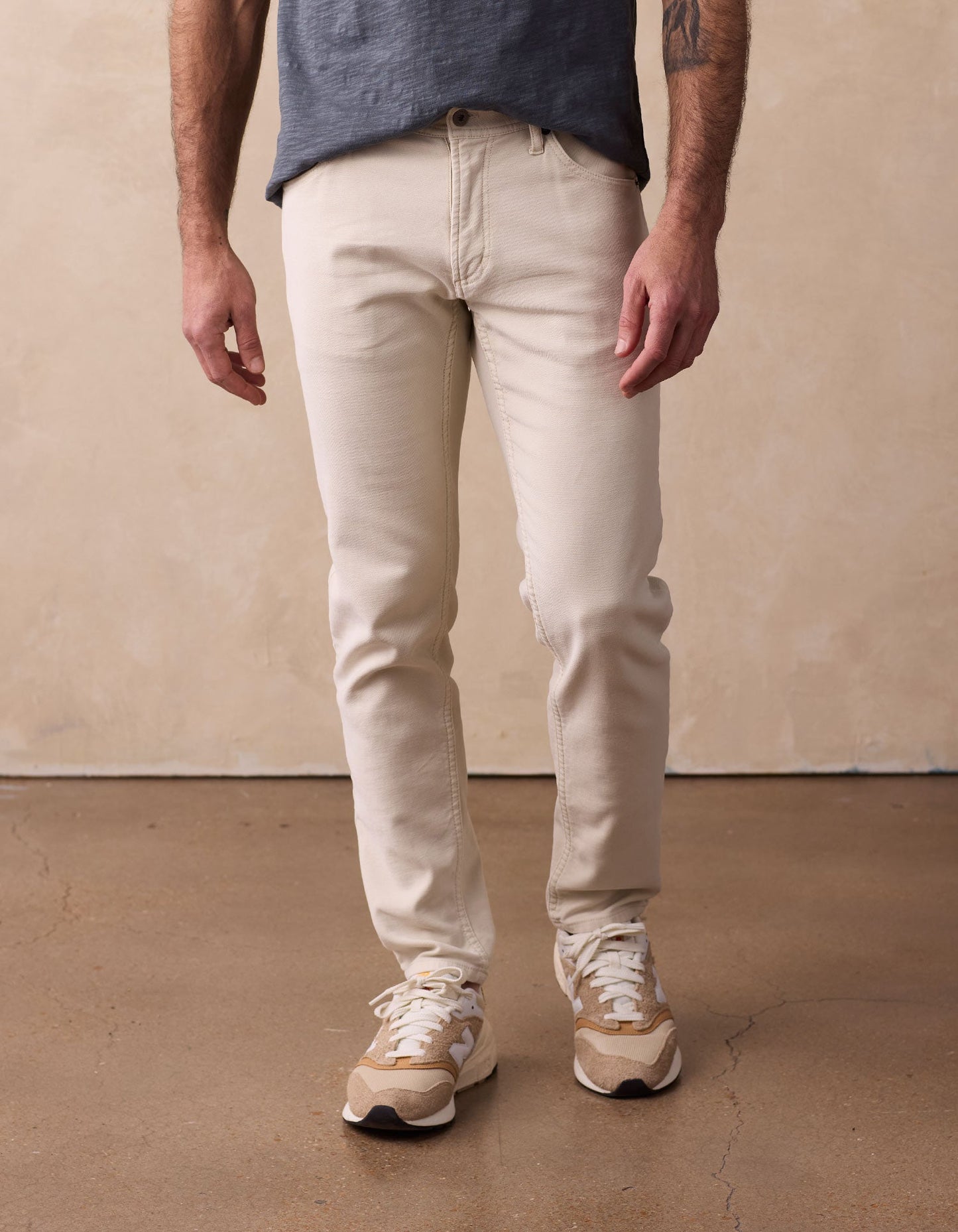 Comfort Terry Pant in Stone