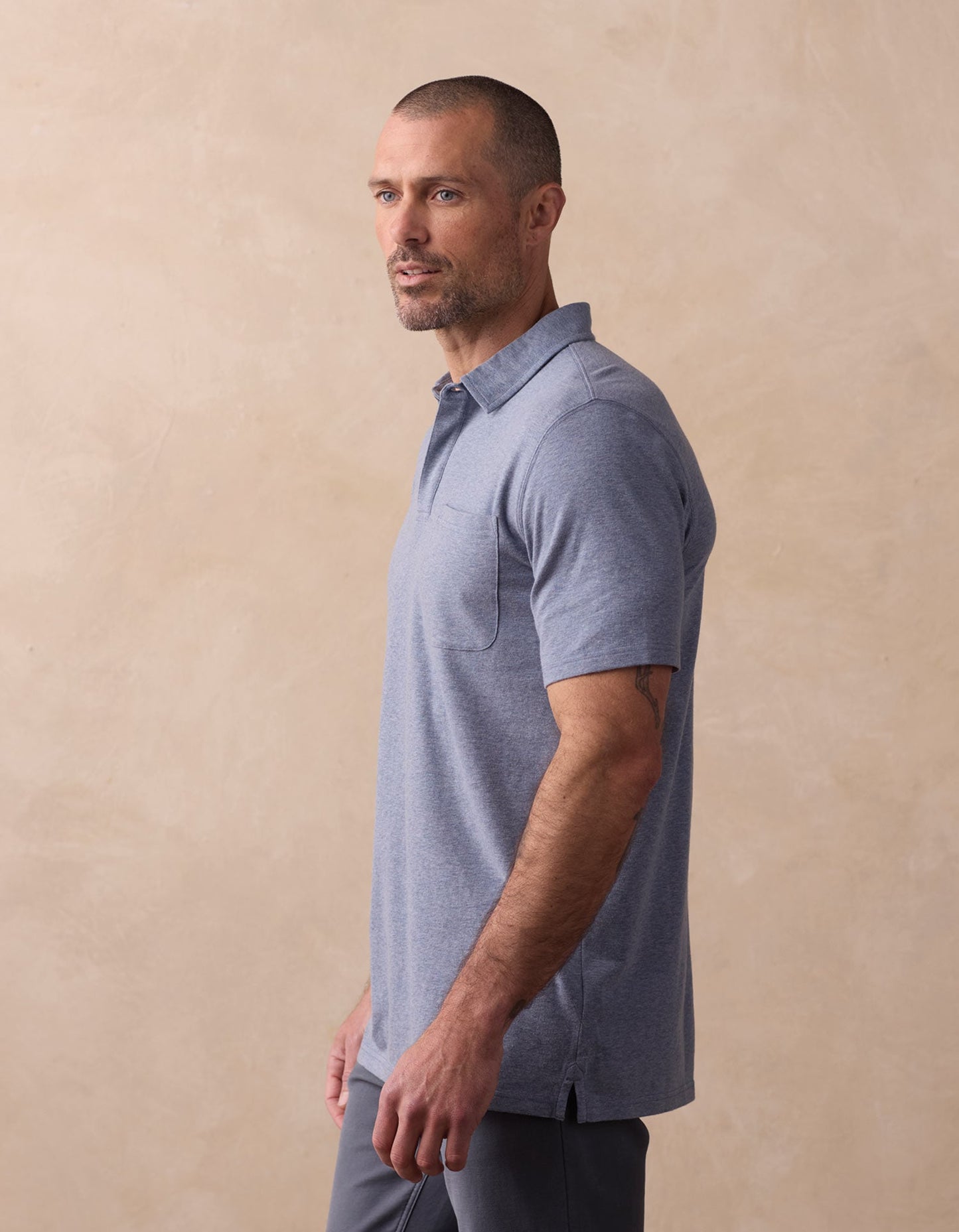 Active Puremeso Everyday Polo in Lake Blue