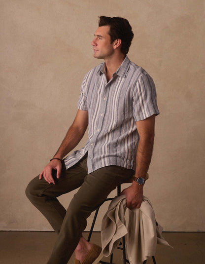 Freshwater Everyday Shirt in Positano Stripe