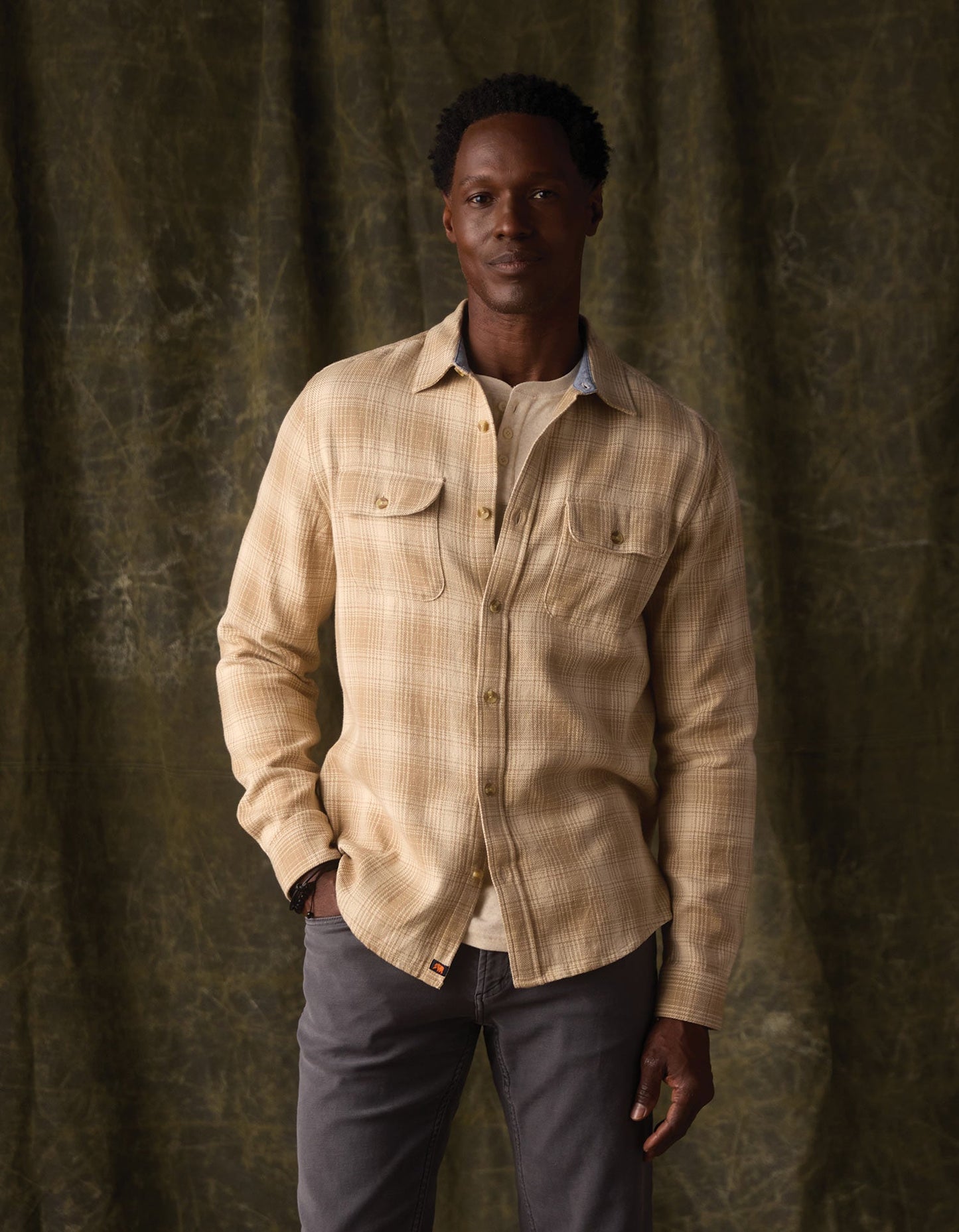 Mountain Overshirt in Oak Plaid