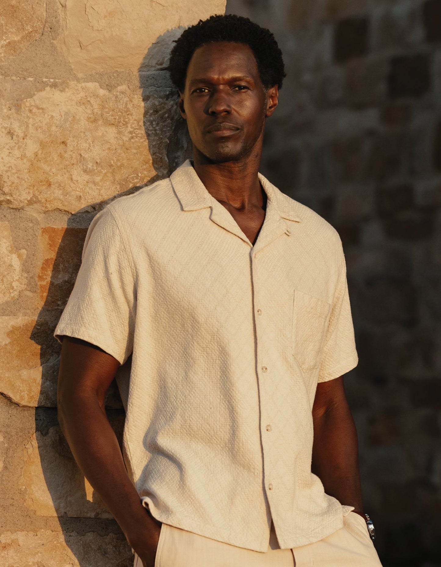 Freshwater Resort Shirt in Motivo Chalk
