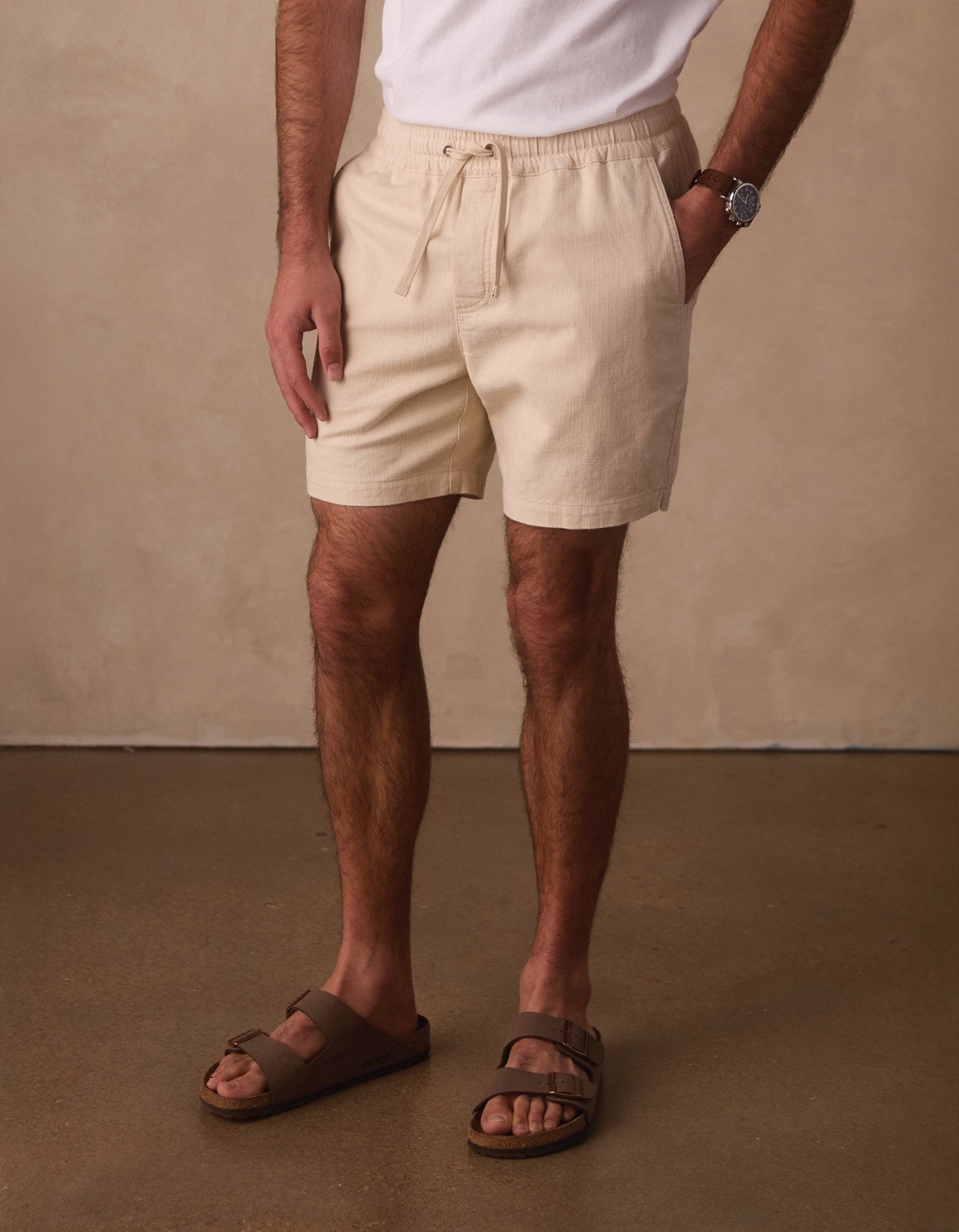 Texstretch Summer Short in Light Khaki
