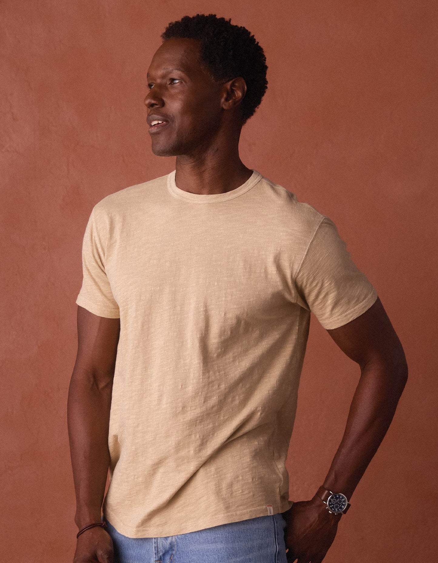 Vintage Slub Perfect Tee in Jute