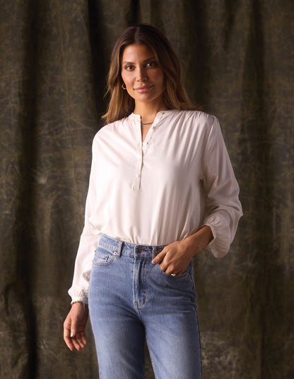 Charlotte Blouse in Birch