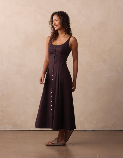 Eleanor Dress in Umber