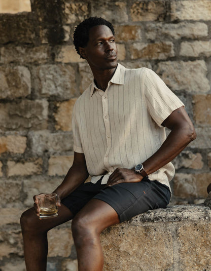 Freshwater Everyday Shirt in Barolo Stripe