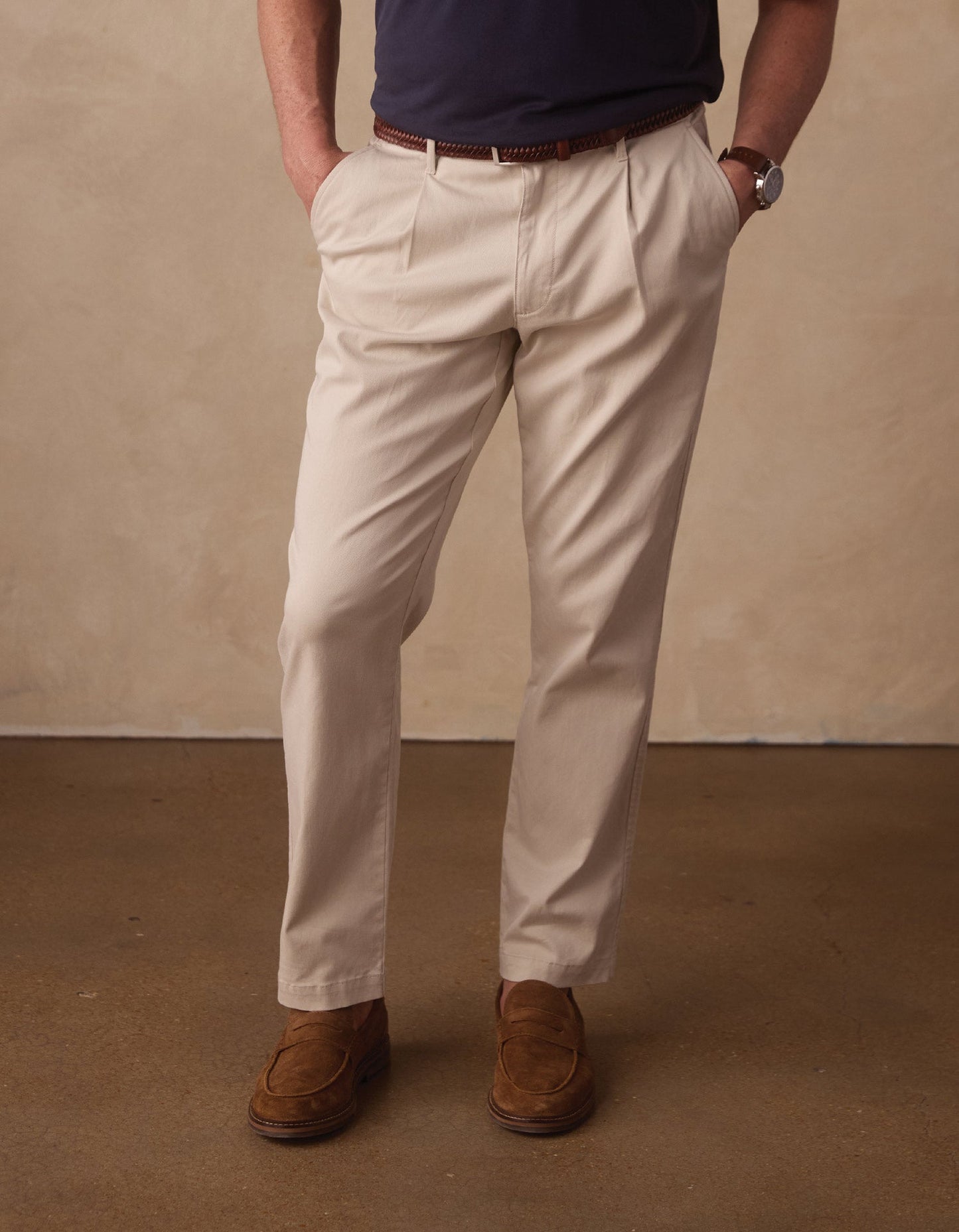 Comfortech Twill Pant in Stone