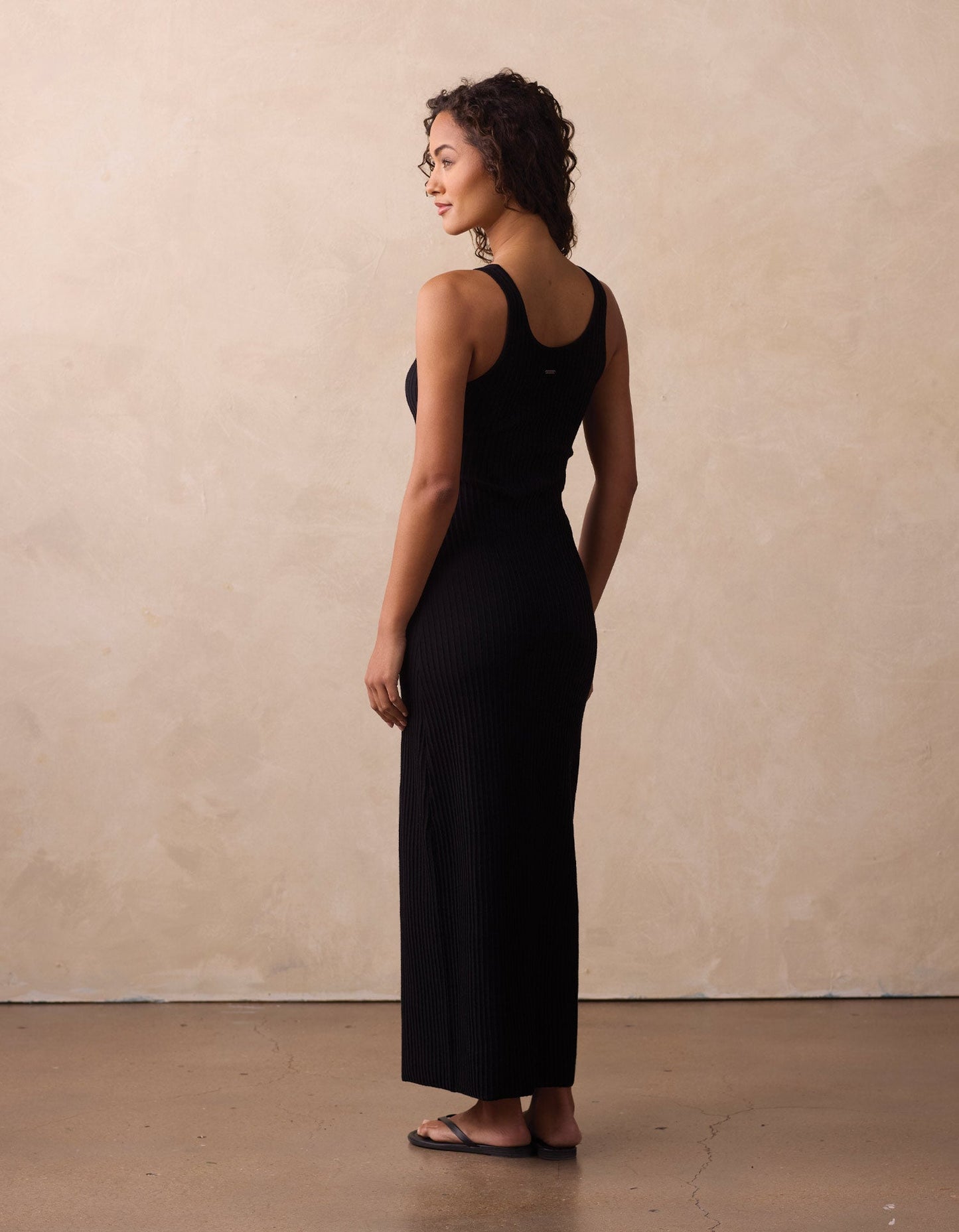 Claire Knit Maxi Dress in Black