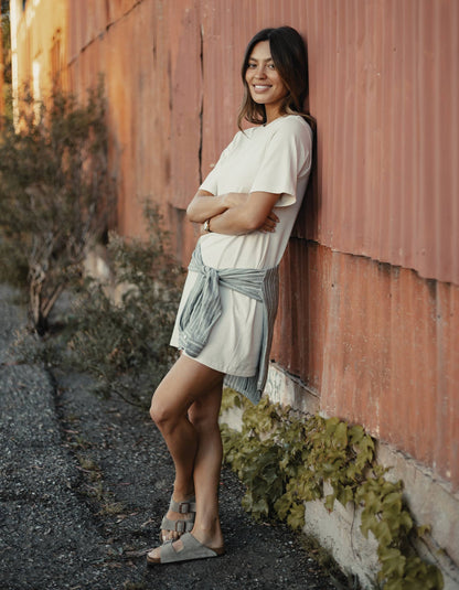 Normal Jersey T-Shirt Dress in Canvas