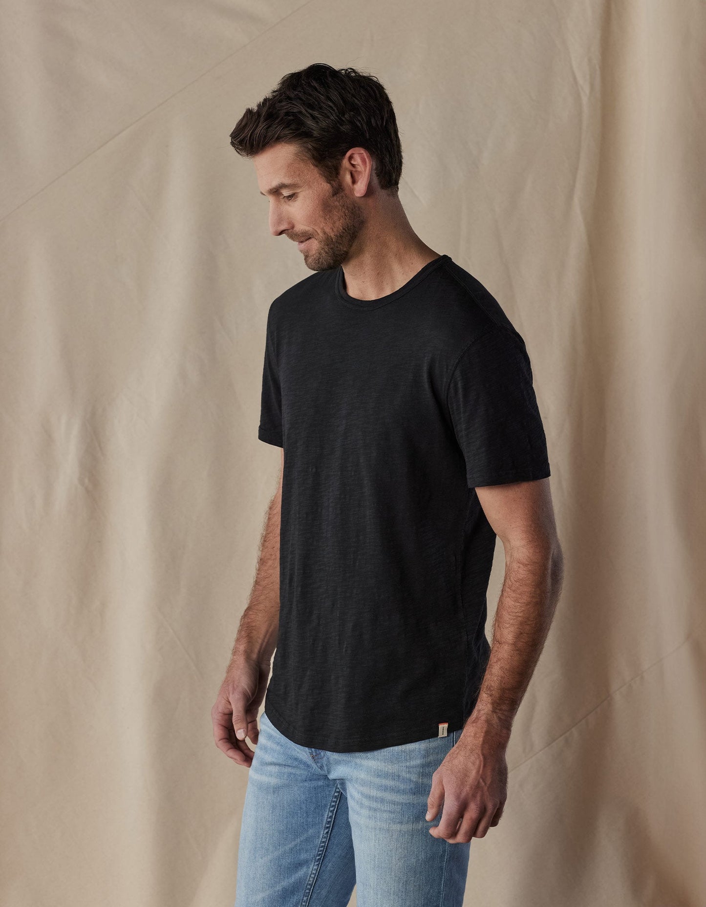 Vintage Slub Perfect Tee in Black