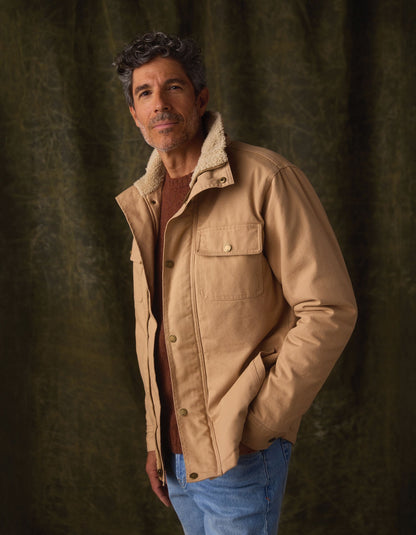 Canvas Chore Coat in Camel