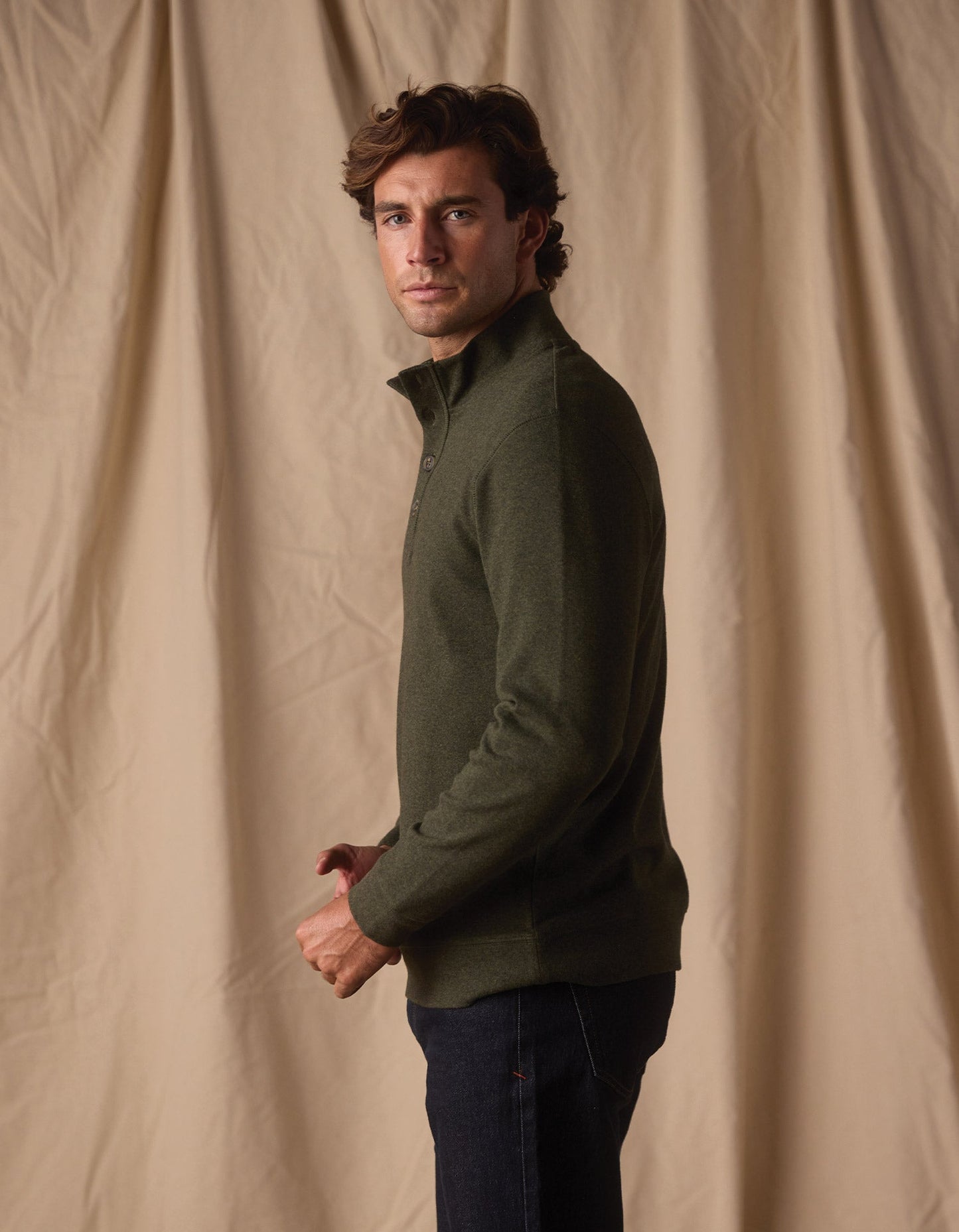 Puremeso Button Popover in Olive