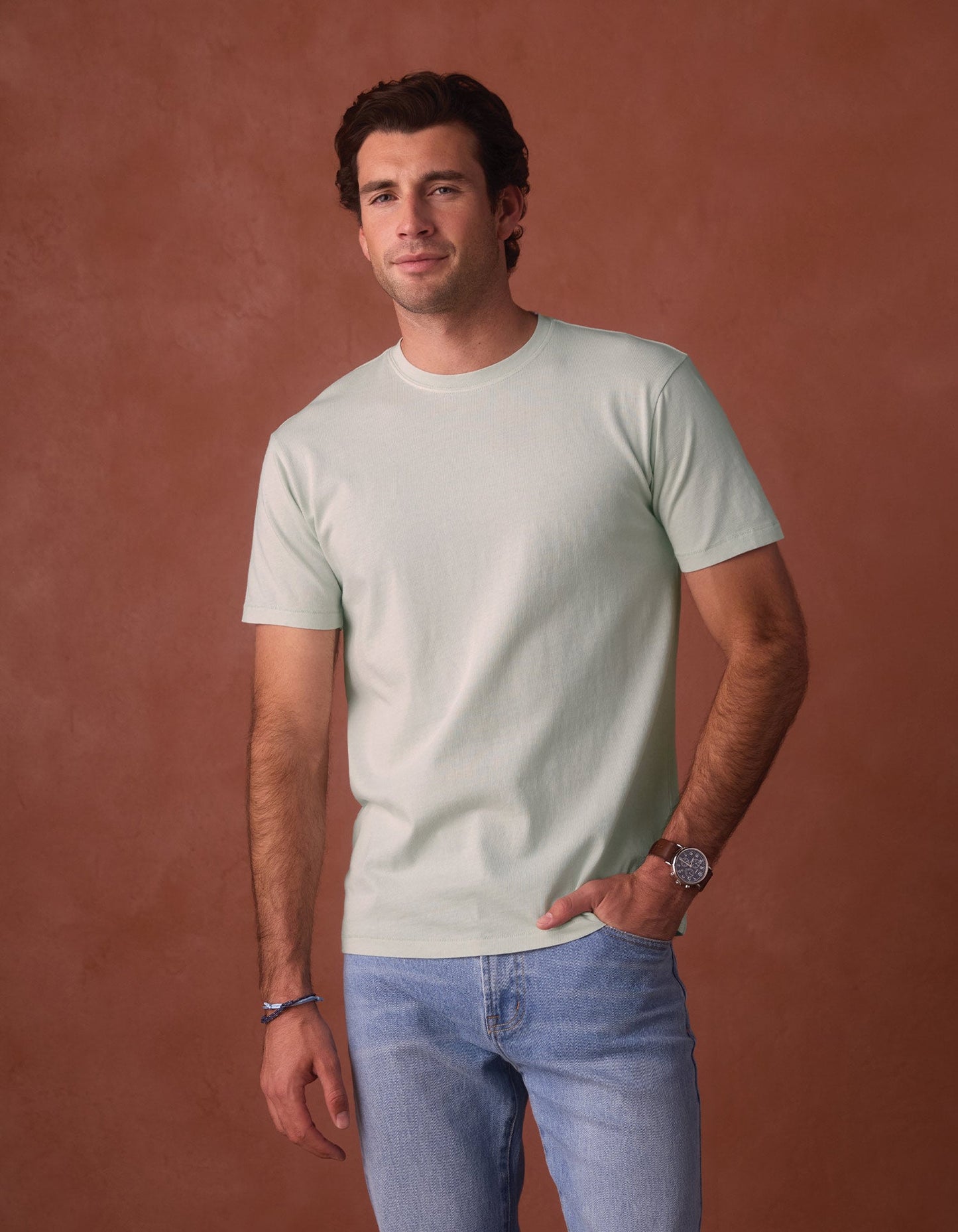 Normal Jersey Classic Tee in Sea Glass
