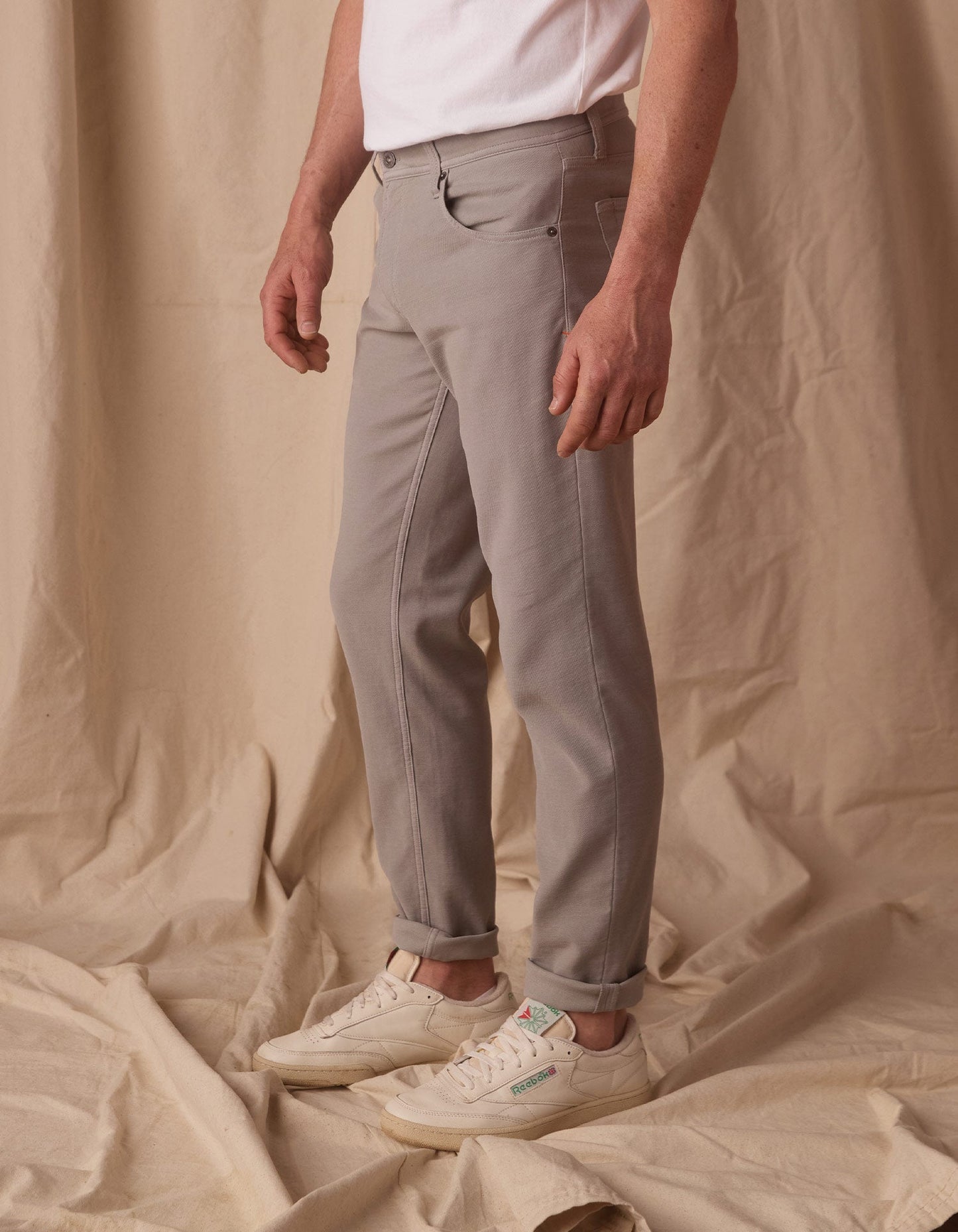 Comfort Terry Pant in Greystone