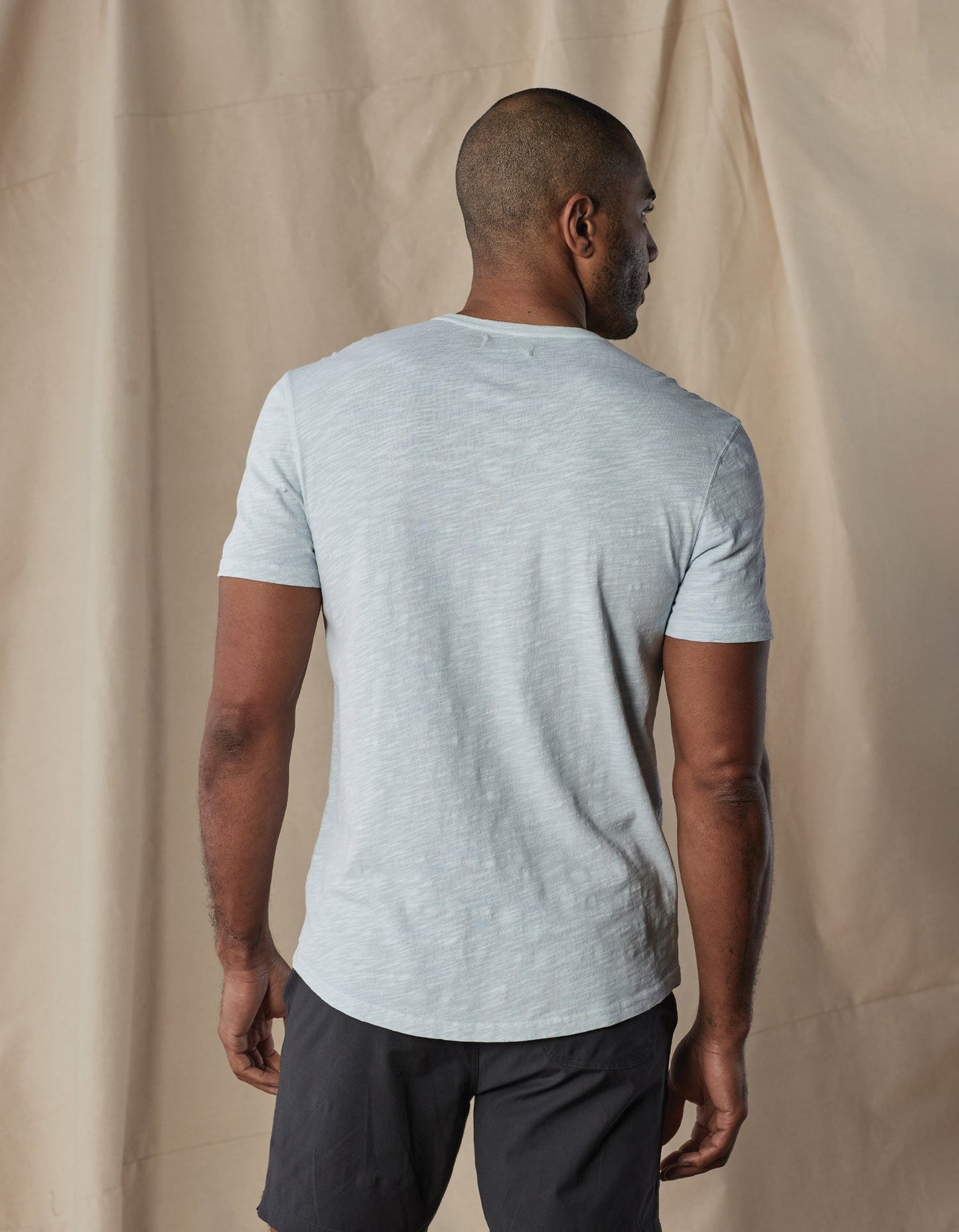 Vintage Slub Henley in Mist