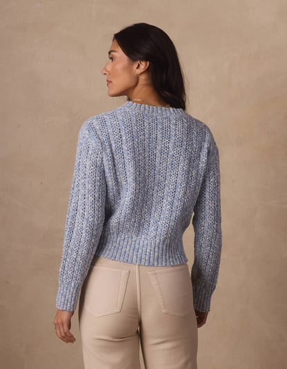 Elise Crewneck Sweater in Sky