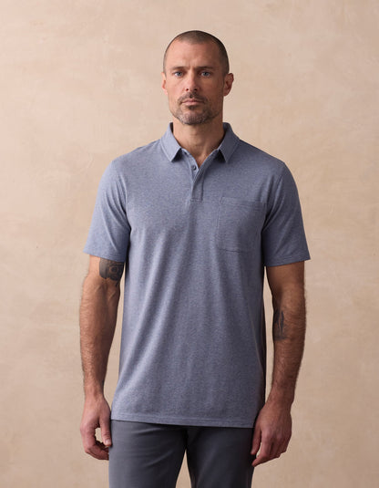 Active Puremeso Everyday Polo in Lake Blue
