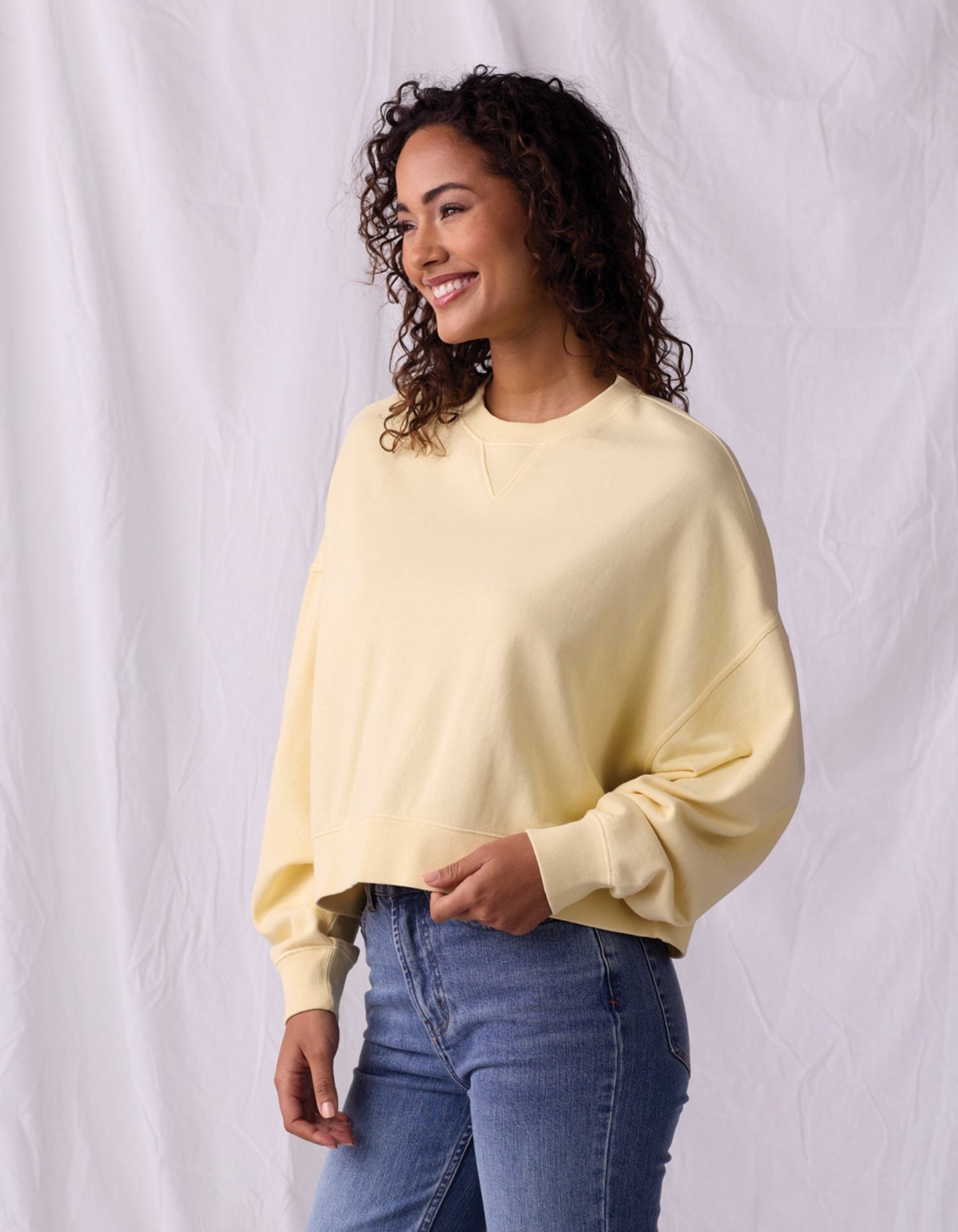 Cole Terry Vintage Crewneck in Sunglow