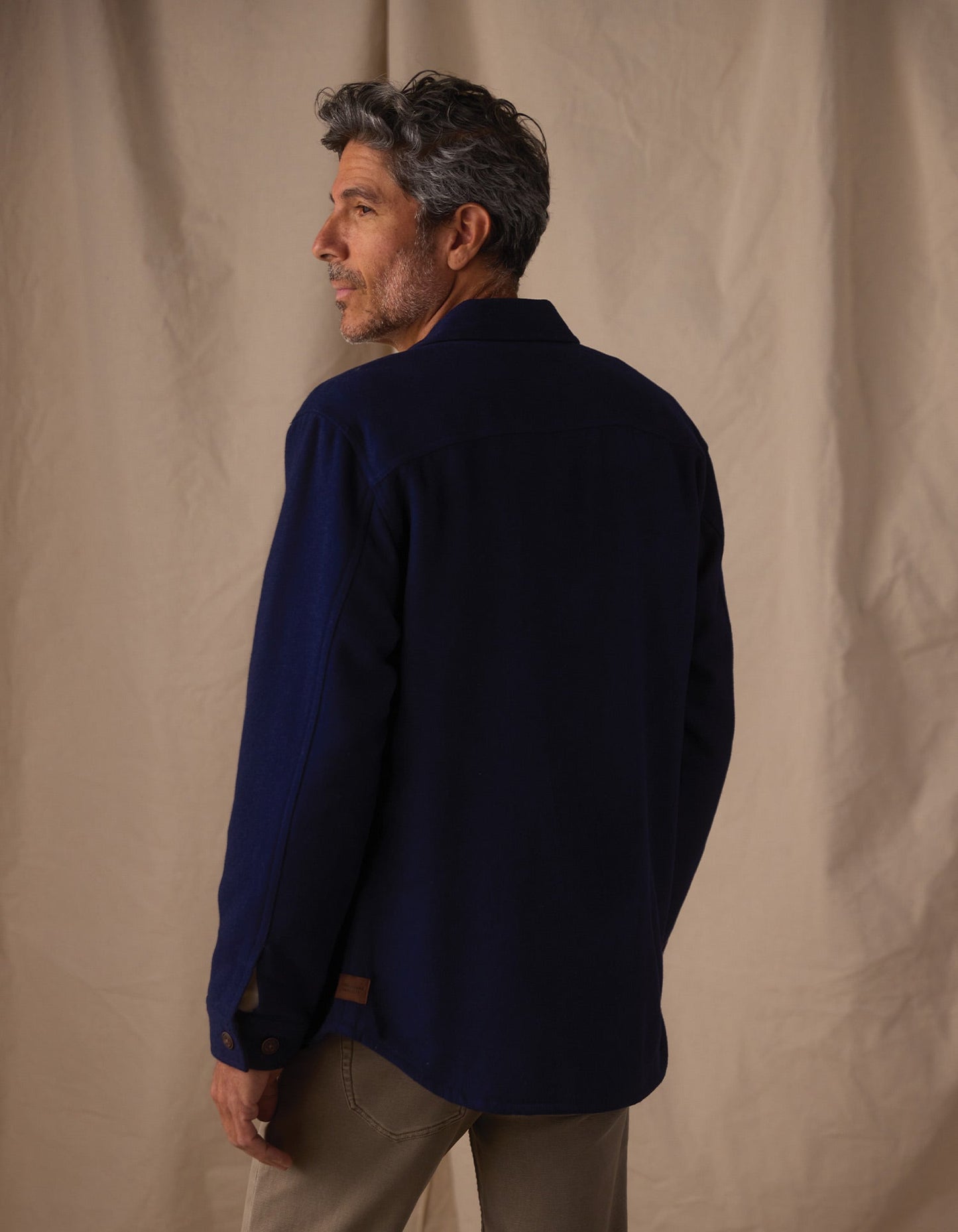 Brightside Flannel Lined Workwear Jacket in Navy