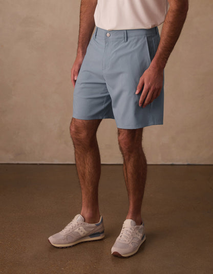 Everyday Hybrid Short in Blue Fog