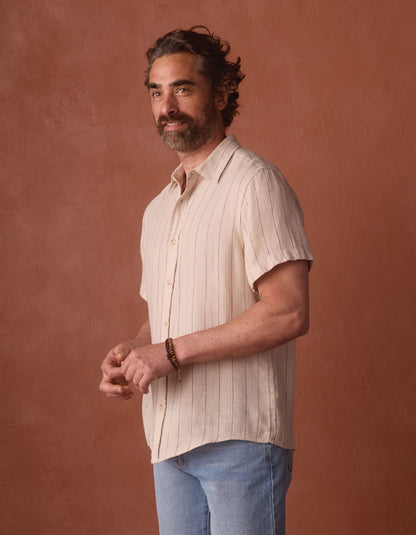 Freshwater Everyday Shirt in Barolo Stripe