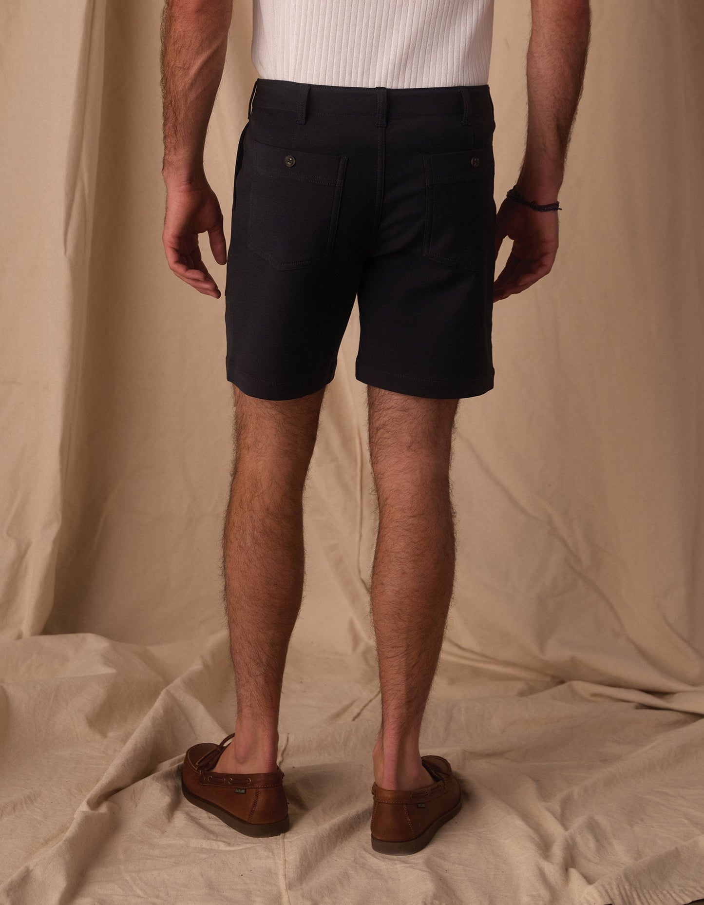 Comfort Terry Utility Short in Navy