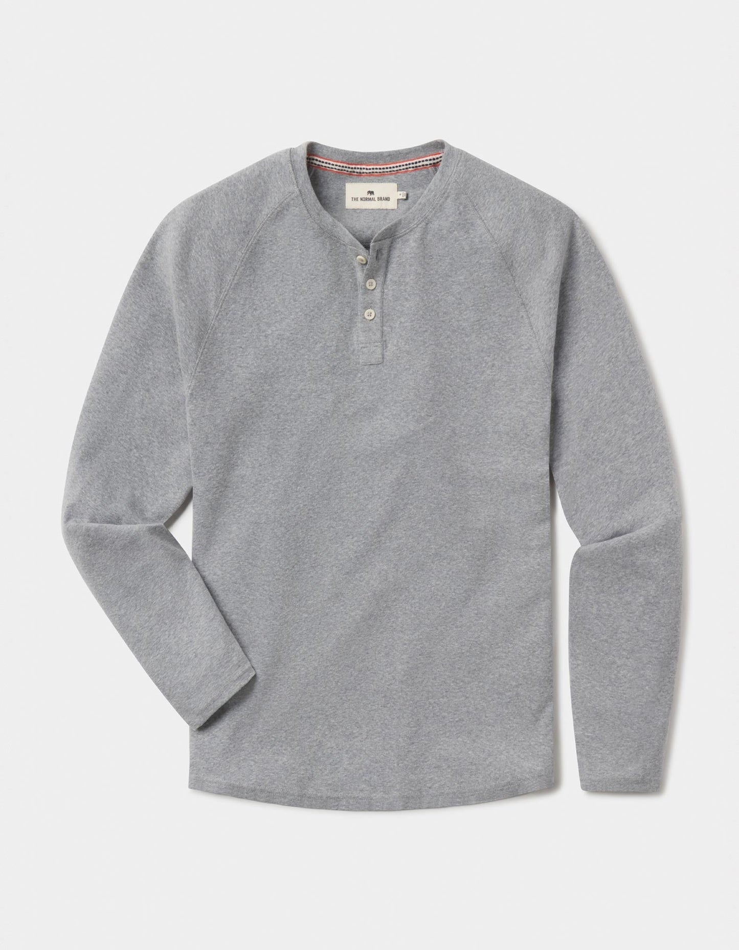 Puremeso Everyday Henley in Athletic Grey